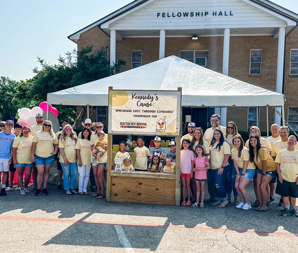 Kennedy Smith at her lemonade stand benefiting Ronald McDonald House Dallas
